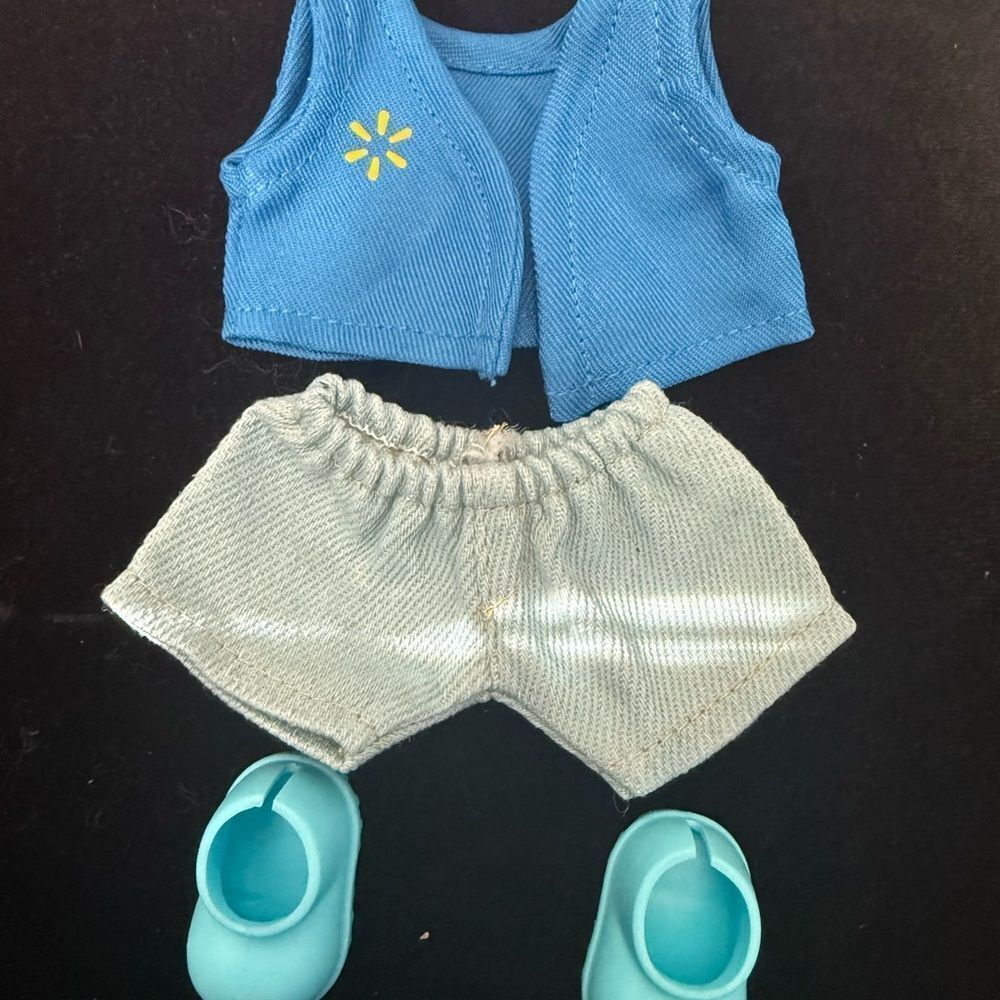 New Walmart uniform labubu  Outfit Set 3pcs